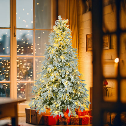 White & Green Pre-Lit Christmas Tree – 6 ft (LIMITED EDITION)