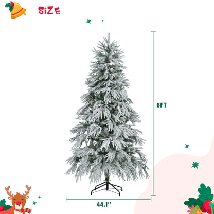 White & Green Pre-Lit Christmas Tree – 6 ft (LIMITED EDITION)