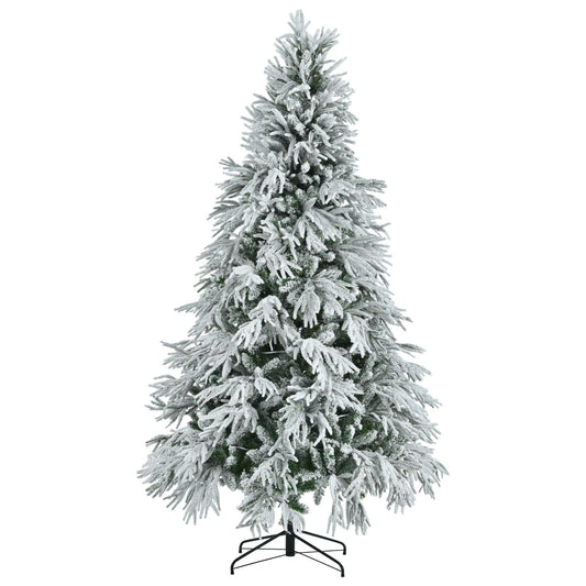 White & Green Pre-Lit Christmas Tree – 7.5 ft (LIMITED EDITION)