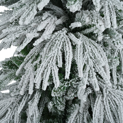 White & Green Pre-Lit Christmas Tree – 7.5 ft (LIMITED EDITION)