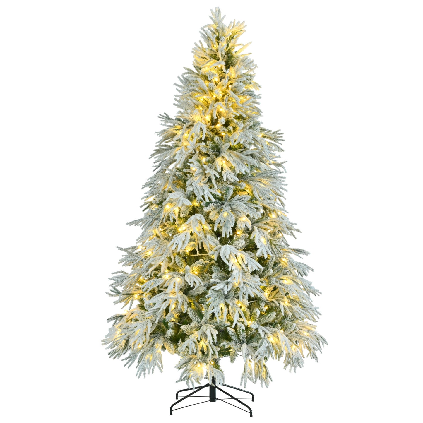 White & Green Pre-Lit Christmas Tree – 7.5 ft (LIMITED EDITION)