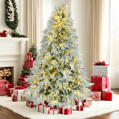 White & Green Pre-Lit Christmas Tree – 6 ft (LIMITED EDITION)