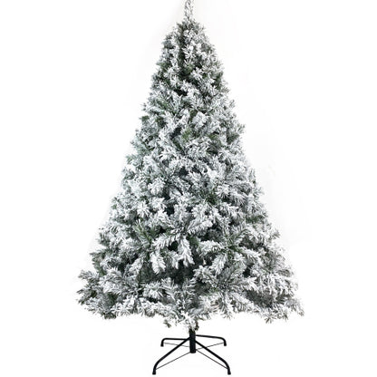 Flocked Artificial Christmas Tree – 7.5 ft