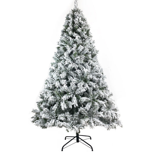 Flocked Artificial Christmas Tree – 7.5 ft