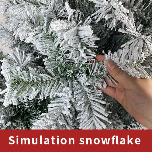 Flocked Artificial Christmas Tree – 7.5 ft