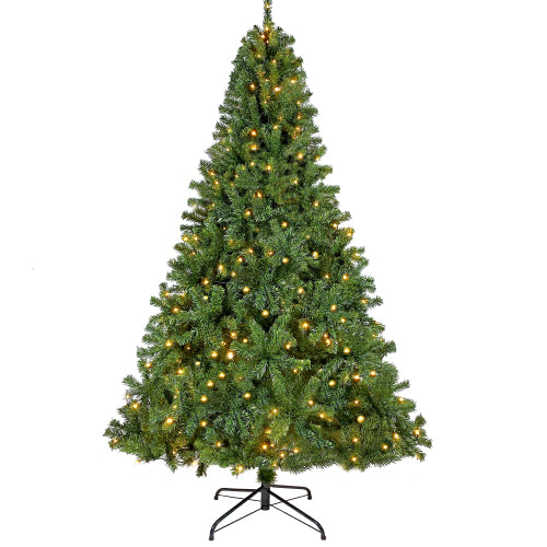 Green Pre-Lit Christmas Tree – 7.5 ft